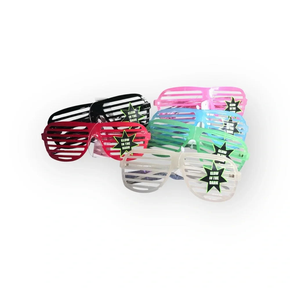 Glow In The Dark Shutter Streetwear Glasses Trending on Socials Deadstock